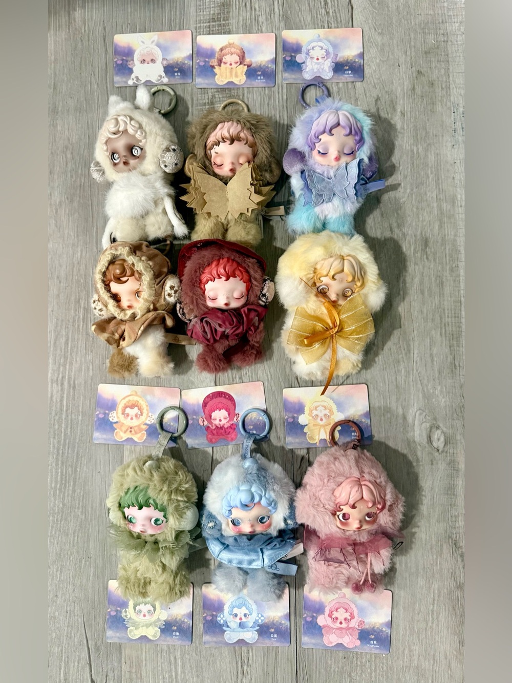 Authentic POPMART Skullpanda L’impressionisme Full Set 9 Dolls with Cards